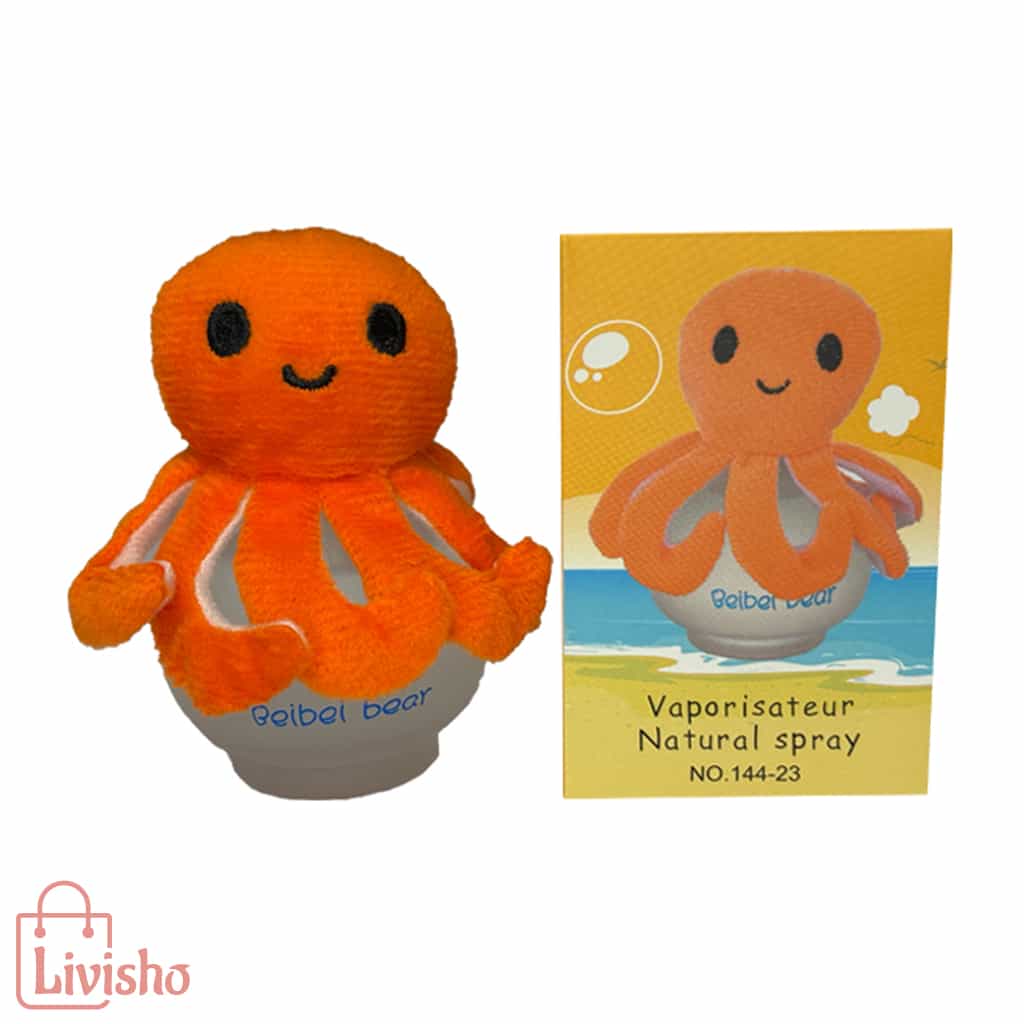 178-min ادکلن کودک بیبی لاو مدل هشتپا نارنجی (baby love & luck baby) - Image 1