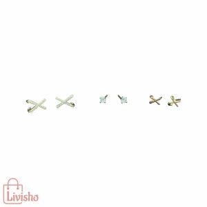 گوشواره میخی دخترانه مدل لیانا