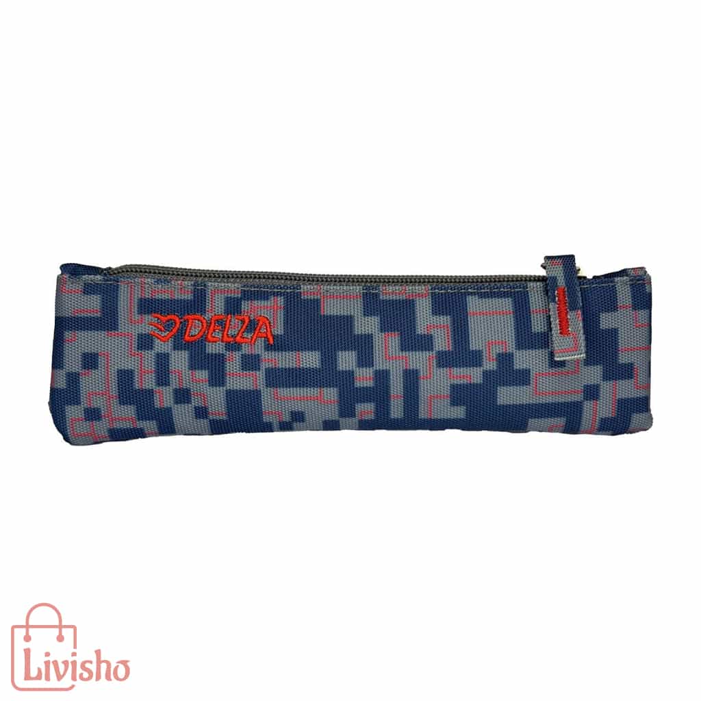 278-min جامدادی تک زیپ باریک برند دلزا مدل Pixel - Image 1