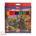 مداد رنگی 24 رنگ تیزو مدل شش ضلعی دخترانه / پسرانه - Image 2