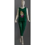 ست تاپ و شلوار برمودا طرح Happy Girl