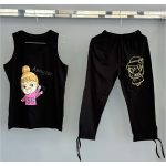 ست تاپ و شلوار برمودا طرح Happy Girl - Image 8