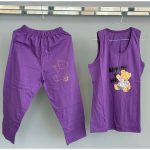 ست تاپ و شلوار برمودا طرح خرسی - Image 8