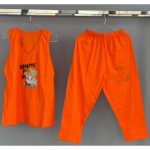 ست تاپ و شلوار برمودا طرح خرسی - Image 3