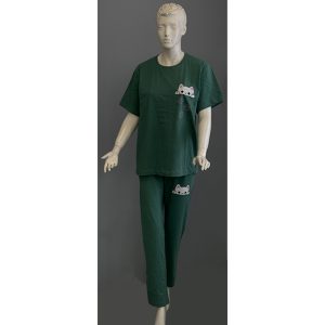 ست تیشرت و شلوار طرح گربه قواره بزرگ