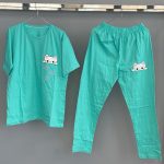 ست تیشرت و شلوار طرح گربه قواره بزرگ - Image 7