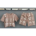 ست کراپ شلوارک طرح عروسک - Image 8