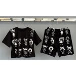 ست کراپ شلوارک طرح عروسک - Image 4