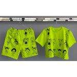 ست کراپ شلوارک طرح عروسک - Image 7