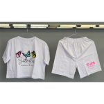 ست کراپ شلوارک طرح پروانه - Image 2