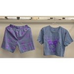 ست کراپ شلوارک طرح کرومی - Image 3