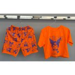 ست کراپ شلوارک طرح کرومی - Image 4